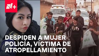 Despiden a Karina de la Paz mujer policía que murió atropellada por conductor ebrio en Zaragoza [upl. by Florella835]