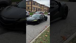 🚗💨 Epic Cars Leaving Car Show fyp shorts car coolcars viralFastCarsCarCommunity CarLovers [upl. by Enyahs]