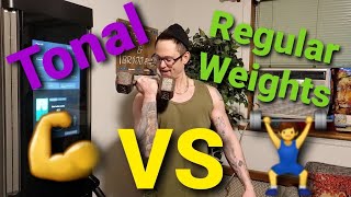 Tonal Gym Review Tonal VS Regular Weights In Depth [upl. by Willow]