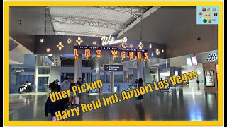 Harry Reid International Airport Uber Pickup Resorts World Las Vegas Strip Fremont Street Experience [upl. by Annaitat]