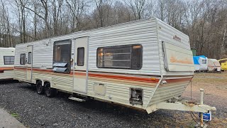 FOR SALE  1986 Aljo Nomad 37 Foot Camper  1950 [upl. by Dranik888]