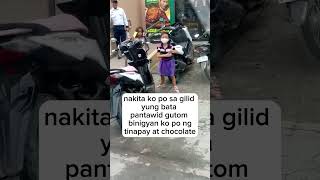 binigyan ko ng tinapay ang bata pantawid gutombeshmtv shorts short sharingiscaring shareyourbl [upl. by Stella147]