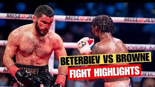 Artur Beterbiev Canada vs Marcus Browne USA  BOXING Fight Highlights [upl. by Kirbie]