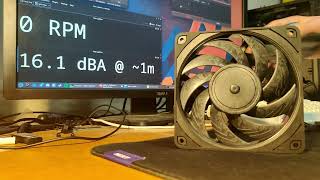 Noctua NFA12x25 PWM chromaxblackswap  Fan Noise [upl. by Flanna955]