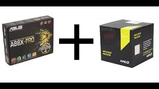 Installing my Athlon X4 880K into my Asus A88XPro [upl. by Annoerb]