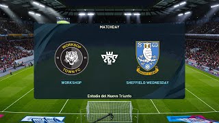 Worksop vs Sheffield Wednesday 30072024 Club Friendlies PES 2021 [upl. by Par202]