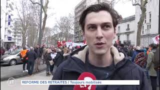 Réforme des retraites  des manifestants toujours mobilisés en ValdeLoire [upl. by Meg]