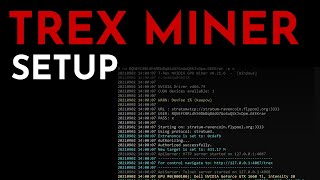 TRex miner Configuration and Setup  How To Use T Rex Miner Tutorial [upl. by Siana]