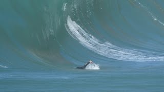 “THE SHOCK” PADDLE ATTEMPT SURFING BRAZILS EXTREME WAVES PART 2 [upl. by Neelon]