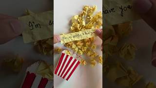 DIY Cute Gift Idea Using Paper 🍿 papercrafts giftideas shorts coloring [upl. by Eseneg]