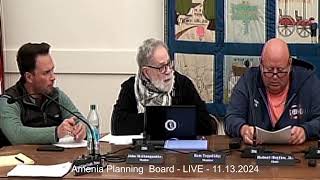 Amenia Planning Board  LIVE  11132024 [upl. by Kamal776]