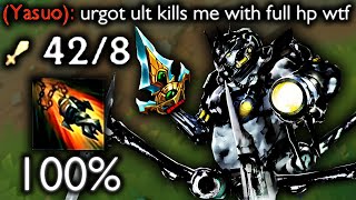 FULL LETHALITY URGOT MID IS NEW META ULT ONESHOTS [upl. by Ahsoet546]