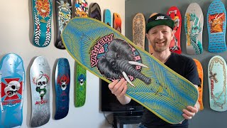 2007 Powell Classic Limited Edition Mike Vallely Elephant Reissue Skateboard Deck  Lime Colourway [upl. by Scholz]