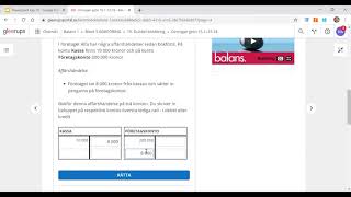 Företagsekonomi 1  Balans Gleerups Övningsuppgifter kap 15 [upl. by Akciret]