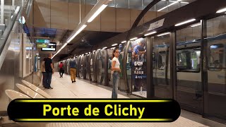 Metro Station Porte de Clichy  Paris 🇫🇷  Walkthrough 🚶 [upl. by Analart479]