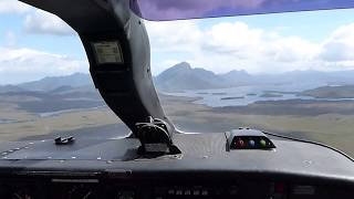 Cockpit view landing at Melaleuca Port Davey Bathurst Harbour Airport Tasmania [upl. by Earised]