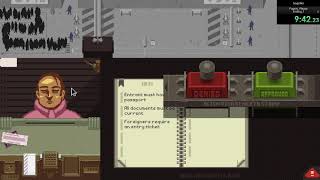 Papers Please  Ending 2  Speedrun in 195803 [upl. by Matias]