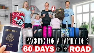 Packing for a Family of 9 for a 60 Day Road Trip [upl. by Doretta]