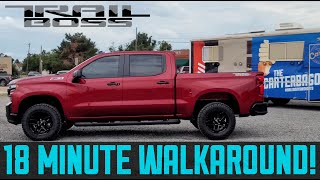 2021 Silverado 1500 LT Trail Boss  Detailed Walkaround [upl. by Maddalena]