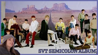 세븐틴SEVENTEEN   Semicolon Album Reaction ll Happy Day 2 Of SVT Week [upl. by Nehgem131]