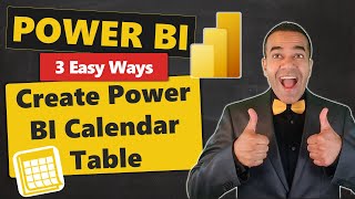 3 Easy Ways to Create Your Power BI Calendar Table 🗓️  Date Table [upl. by Nanice]