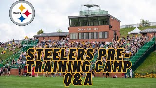 Steelers PreTraining Camp QampA [upl. by Booth]