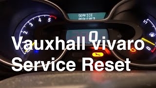 Vauxhall vivaro service reset Vivaro service intervals How to guide [upl. by Krid635]