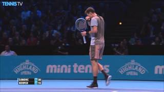 Djokovic Hits Reverse Lob [upl. by Anyahs724]