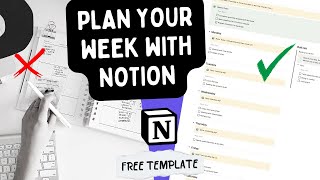 How to Effectively Plan Your Week with Notion Notion Weekly Planner weeklyplanning [upl. by Ettelloc]