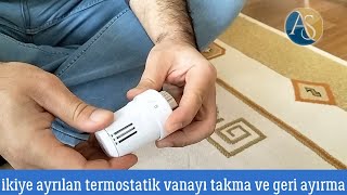 Termostatik Vana Tamiri İçini Açma ve Geri Takma [upl. by Haughay]