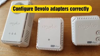 Configure Devolo adapters correctly [upl. by Samford]