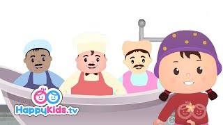 Rub a Dub Dub  Nursery Rhymes For Kids Children And Babies  Happy Kids [upl. by Enamrahc]