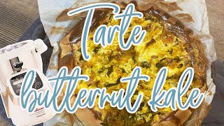 Recettes Companion — TARTE A LA COURGE BUTTERNUT ET AU CHOU KALE [upl. by Ilram]