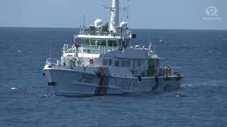 China Coast Guard harasses Filipino fisherfolk in Recto Bank [upl. by Brezin719]