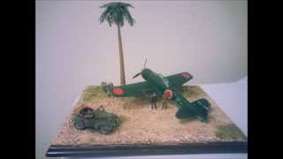 148 Hasegawa a6m3 zero type 32 Diorama [upl. by Townshend]