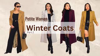 Winter Coats  PETITE Women Part 2 Karen Millen amp Mango  FallWinter Footwear  Fashion tips [upl. by Nemad]