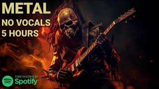 5 Hours of Melodic Metal  No Vocals  New and classic songs  Perfect for Gaming and Workouts [upl. by Meakem]