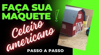 COMO FAZER MAQUETE CELEIRO ESTILO AMERICANO DE PAPELÃO PASSO A PASSO facavocemesmo [upl. by Ancelin]