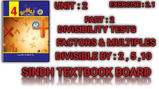 Mathematics grade 4  Unit  2  Exercise  21  Factors amp Multiples  Part  2 [upl. by Sliwa]