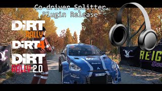 DiRT 4 Codriver Splitter Plugin  Codriver calls on headphones [upl. by Rockwell]