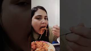 aaj ka dinner noodles aur manchurian 🧆🍝 [upl. by Kitty]