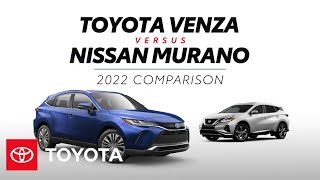 2022 Toyota Venza vs 2022 Nissan Murano  Toyota [upl. by Ardet]