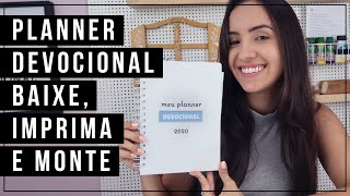 Planner Devocional para Imprimir e Montar em casa [upl. by Ludlow379]