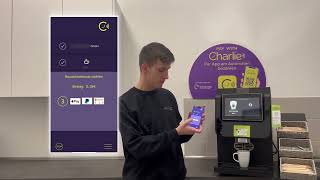 PAY WITH CHARLIE Its so easy to pay with your smartphone at the coffee machine [upl. by Mowbray]