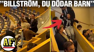 Se kaoset i riksdagen  här avbryts politikerna [upl. by Diba866]