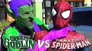 SpiderMan VS Green Goblin  Mortal Kombat Styled Fight Real Life Superhero Battle [upl. by Jessalyn]