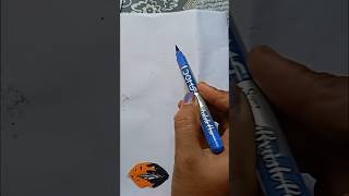 Pen vs brush pen drawing hack 🥺🥺🥺🥺🥺🥺😜😜😜shortstrending shortsfeed shortsvideo youtubeshorts [upl. by Ykroc]