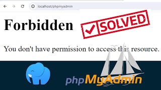 Fixed  Laragon PhpMyAdmin Forbidden Issue in Windows 11 [upl. by Reichel]