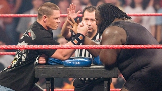 John Cena vs Mark Henry  Arm Wrestling Contest Raw Feb 4 2008 [upl. by Lain]