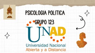 Psicología política Unad [upl. by Ralyks]